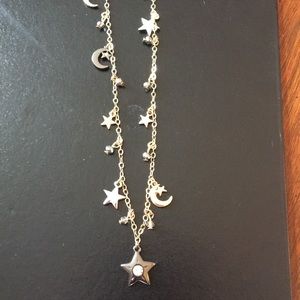 NWOT Loft Stars and Moon necklace